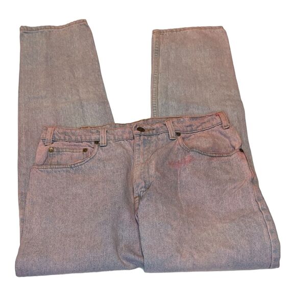 Vintage Women's Gap Mom Jeans Size 32 Custom Pink Acid Wash Relaxed Fit - Picture 2 of 5